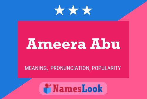 Poster del nome Ameera Abu