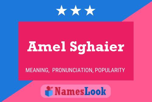 Poster del nome Amel Sghaier