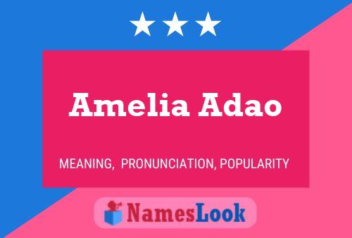 Poster del nome Amelia Adao