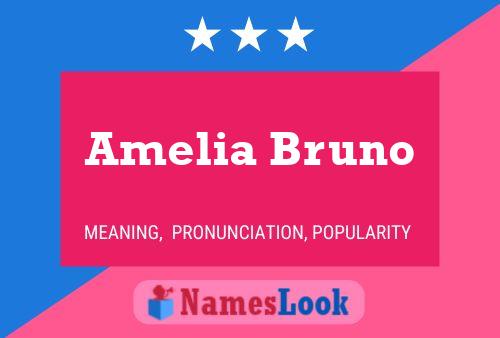 Poster del nome Amelia Bruno