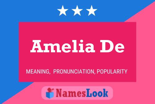 Poster del nome Amelia De