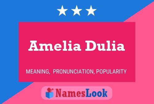 Poster del nome Amelia Dulia