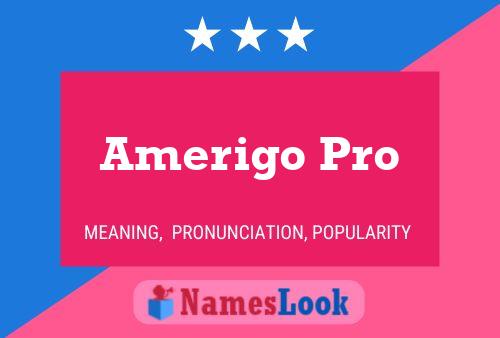 Poster del nome Amerigo Pro