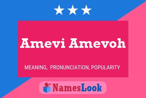 Poster del nome Amevi Amevoh