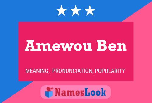 Poster del nome Amewou Ben