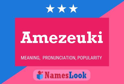 Poster del nome Amezeuki