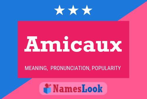 Poster del nome Amicaux