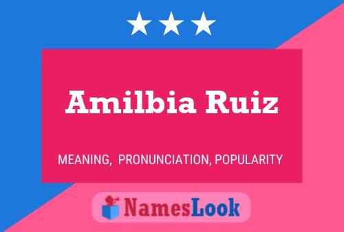 Poster del nome Amilbia Ruiz