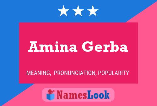 Poster del nome Amina Gerba