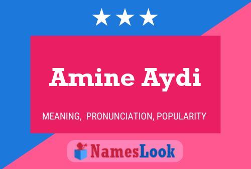 Poster del nome Amine Aydi