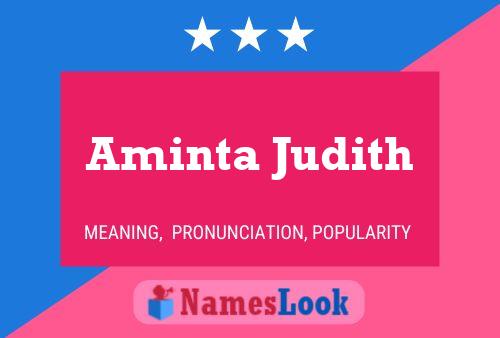 Poster del nome Aminta Judith