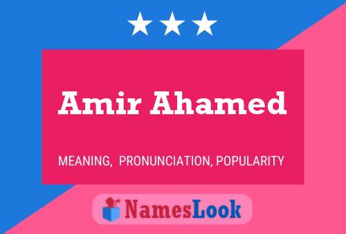 Poster del nome Amir Ahamed