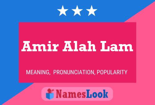 Poster del nome Amir Alah Lam