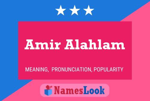 Poster del nome Amir Alahlam