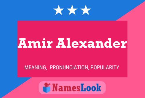 Poster del nome Amir Alexander