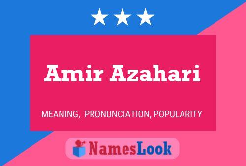 Poster del nome Amir Azahari