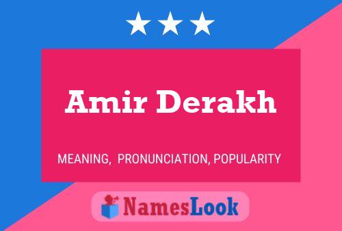 Poster del nome Amir Derakh