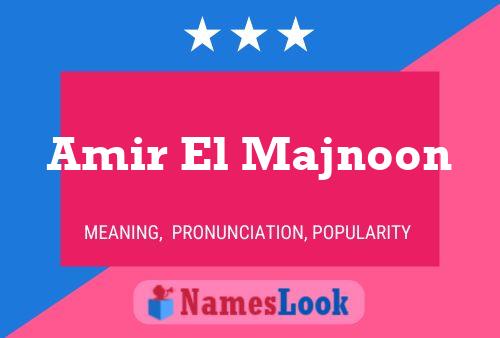 Poster del nome Amir El Majnoon