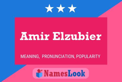 Poster del nome Amir Elzubier