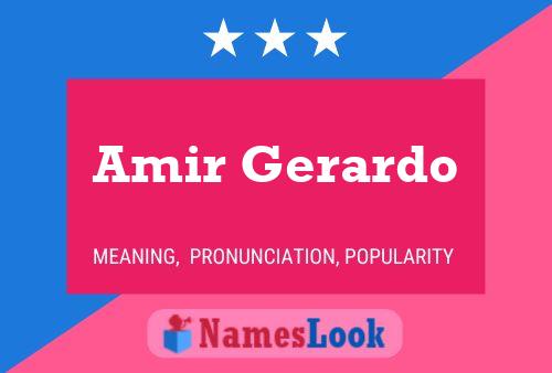 Poster del nome Amir Gerardo