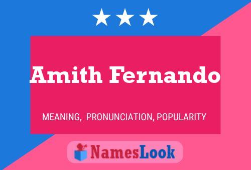 Poster del nome Amith Fernando