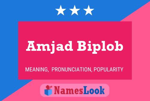 Poster del nome Amjad Biplob