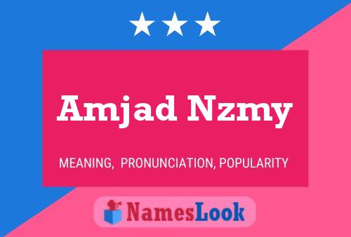 Poster del nome Amjad Nzmy