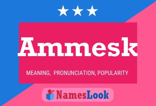 Poster del nome Ammesk