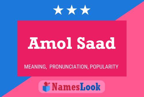 Poster del nome Amol Saad