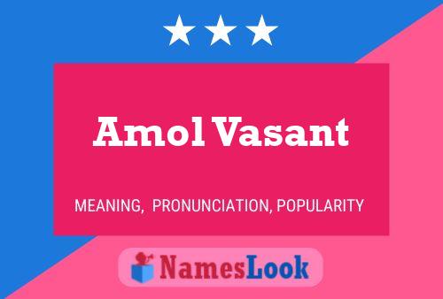 Poster del nome Amol Vasant