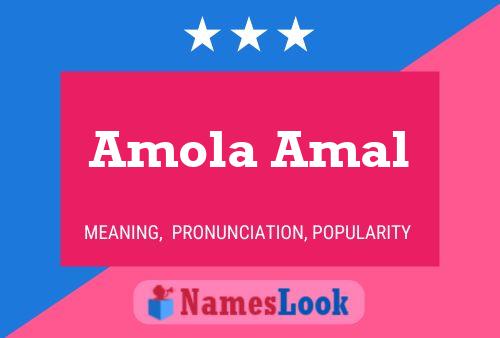 Poster del nome Amola Amal