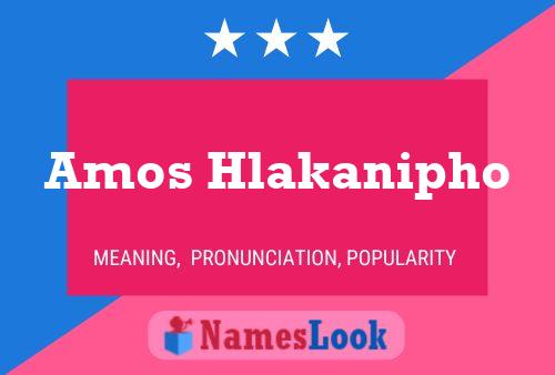 Poster del nome Amos Hlakanipho