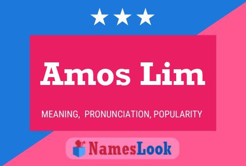 Poster del nome Amos Lim