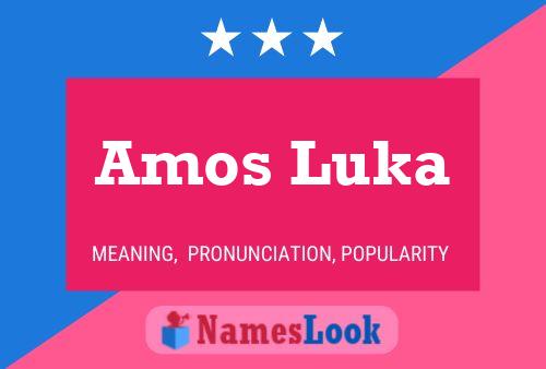 Poster del nome Amos Luka