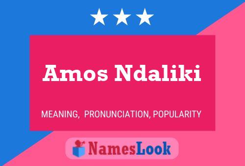 Poster del nome Amos Ndaliki