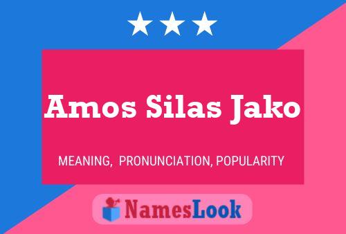 Poster del nome Amos Silas Jako