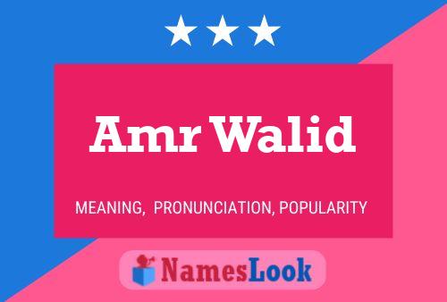 Poster del nome Amr Walid