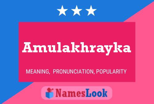 Poster del nome Amulakhrayka