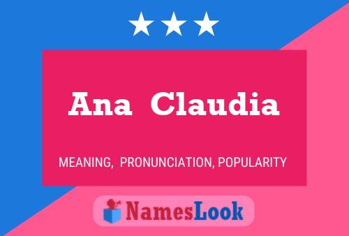 Poster del nome Ana  Claudia