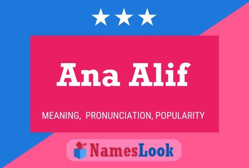 Poster del nome Ana Alif