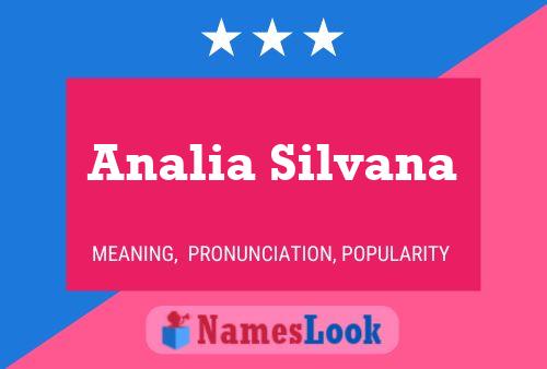 Poster del nome Analia Silvana