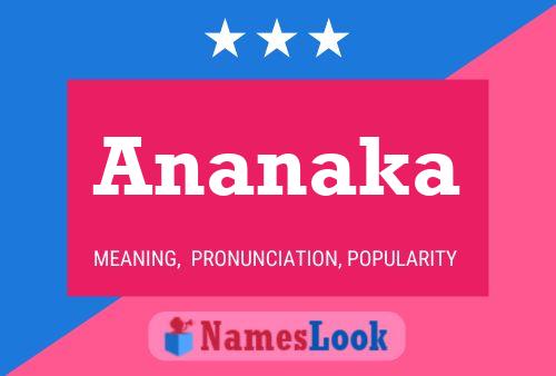 Poster del nome Ananaka