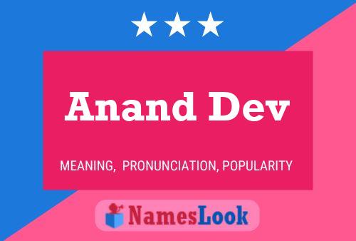 Poster del nome Anand Dev