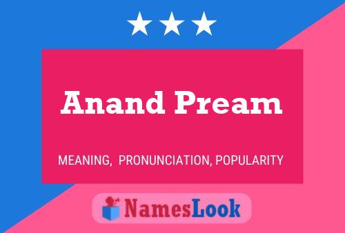 Poster del nome Anand Pream