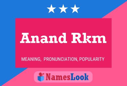 Poster del nome Anand Rkm