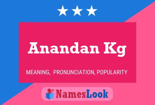 Poster del nome Anandan Kg