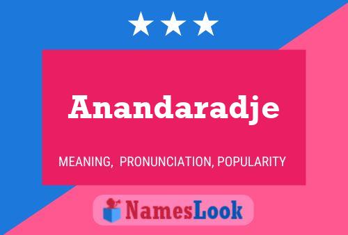 Poster del nome Anandaradje