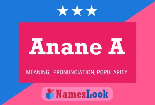 Poster del nome Anane A