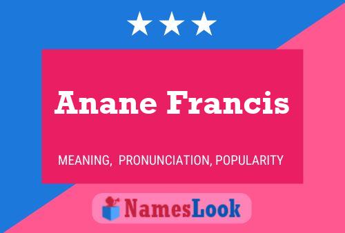 Poster del nome Anane Francis