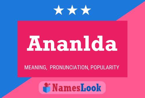 Poster del nome Ananlda